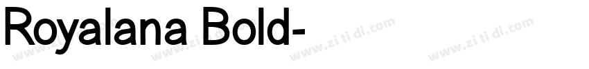 Royalana Bold字体转换